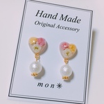 ハート♡パールピアス✳︎