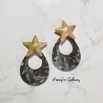 Wood star × grey drop