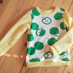 オーダー品【110】青りんごゴロゴロ♪とギザギザ　長袖Tシャツ