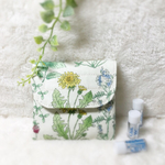 電磁波防護ポーチ 【Flower off white】小