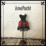 赤×黒のPuchiパンク風ワンピース【A】