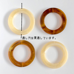 2color set【4個】フレーム＊アクリルプレート＊アクリルビーズ  