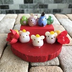 再販☆ガラスのお雛様(ネズミ)2段飾り