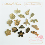 GreenRoseオリジナル♪金属パーツ♪和風・縁起物ミックス♪約20g　J6-2510