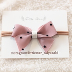 ドットチュールリボン🎀ヘッドバンド