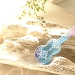 ★ネイティブ柄　C　スケルトン　★ ウクレレストラップ（空色スケルトン）★