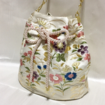 帯の巾着バッグ✴︎小花