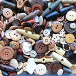 【送料無料！】今月の目玉！75g　お任せボタンMix　シンプル A278-4　アソート