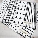 【summer　sale】北欧風＊モノトーンパッチ＊グラタンマット2枚セット