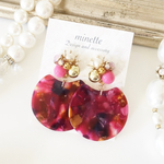 セルロイドチャーム♡Swarovskiビジュー  berry