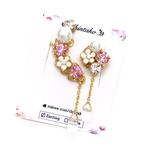 【イヤリング】Flowerチェコガラス 