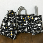 ★入園、入学★レッスンバッグ、お着替え袋、シューズ袋セット ★色違いあり★