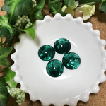 ⑥グリーン シェル風カボション 18mm 4個