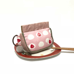 beansばねポーチ(いちご大福pink)