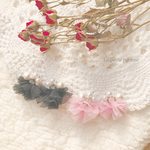 ふんわりチュールピアス