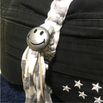 抱っこ紐収納ベルトバンド☓エルゴ☆ズパゲッティ☓タッセル・チャーム付☆にこちゃん