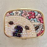 柴犬ピルケース　桜&白柴