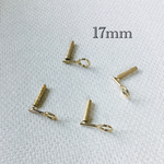 importメタルサークルベースピアスパーツ ゴールド 4個入り