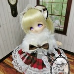 オビツ11　もこもこケープ　ドレス　１－⑥
