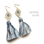 ◇tassel earrings ◇(light blue)