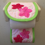 訳あり  トイレットペーパーホルダー  ハワイアンキルト