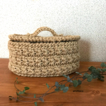 お花いっぱい楕円小物入れ