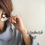 再販2♡big♡ウッドビーズのビーズ刺繍