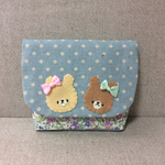  くまさんの移動ポケット(ブルー)