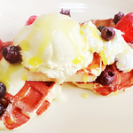 Honey& Berry  Waffle  Plate