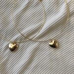 ゴールドハートのワイヤーチョーカー