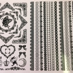 転写紙ブラックレース