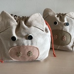 『Oさまオーダー』ブタさんのお弁当袋