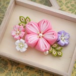 大サイズ【桜】ヘアクリップ ★ つまみ細工