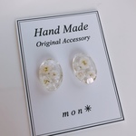 かすみ草パール♡レジンピアス✳︎