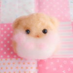 ふわふわほっぺのハムスターぬいぐるみ(茶ハムA)