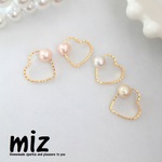 【送料無料】＊Heart Drop＊ピアス/イヤリング/樹脂ピアス/ノンホールピアス＊051