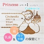 new!名入れ無料です!母子手帳＆へその緒も入るシンデレラの乳歯ケース♪プリンセスシリーズ1