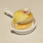 スフレパンケーキ 文鳥 キーホルダー