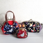 福袋☆がま口ポーチ大中小3点セット(鳥)