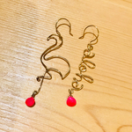 alohaフラミンゴピアス