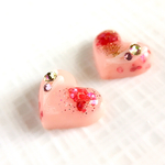 ハートチョコピアス ( 苺 ミルク )ストロベリー ハート チョコレート ショコラ ホワイトデー