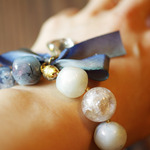 【再販】『kanaderu』bracelet blue C