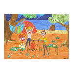 【2枚入】Let's enjoy camping!! キャンプの思い出