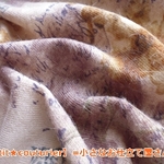薔薇のような渦巻きファー　70×50　オフホワイト