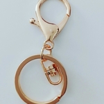 バックチャーム用ナスカン金具♪ｺﾞｰﾙﾄﾞ・6.7cm・4入