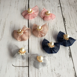 🌸新色追加🌸コットンパール オーガンジーチュールの2wayピアス✨今ならオマケ付き＼(^^)／✨
