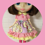 2段フリルワンピース&ニーハイソックス♡ピンク