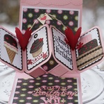 Twist Panel Pop-Up Card 'Have a Sweet Birthday'