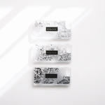 rearrival : glitter monotone logo case