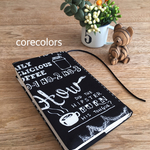《新書サイズ》コーヒー ×ブラック ブックカバー